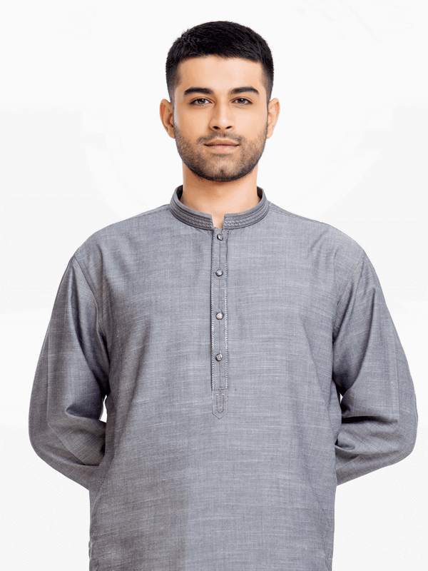 Men Kurta Shalwar EMTKS24-40998 - Salai - Edenrobe 