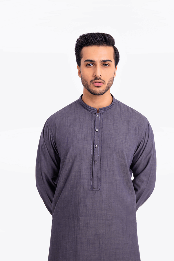 Men Kurta Shalwar EMTKS24-41005 - Salai - Edenrobe 