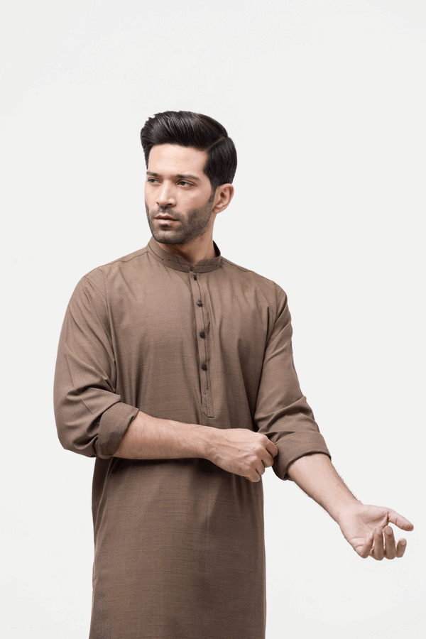 Men Kurta Shalwar EMTKS24-41012 - Salai - Edenrobe 