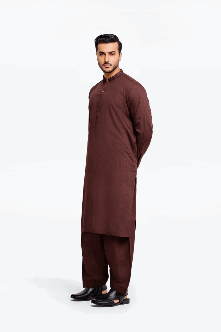 Men Kurta Shalwar EMTKS24-41019 - Salai - Edenrobe 