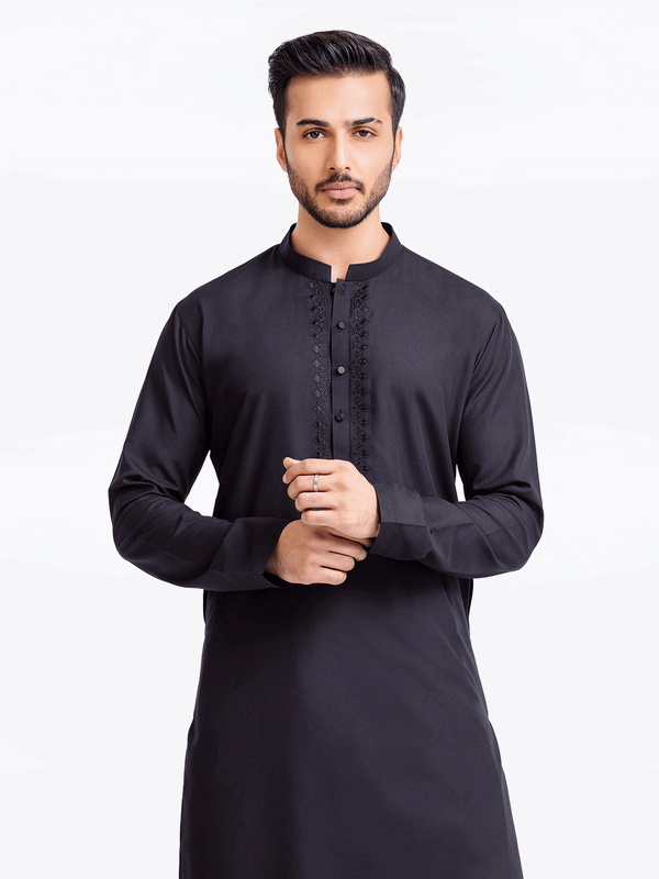 Men Kurta Shalwar EMTKS24-41024 - Salai - Edenrobe 