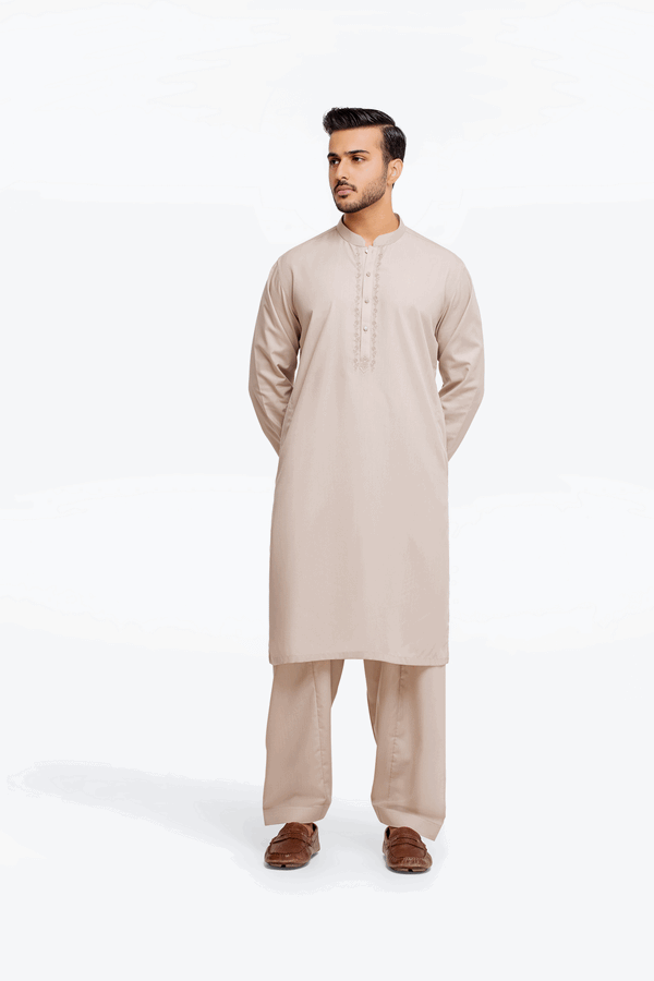 Men Kurta Shalwar EMTKS24-41025 - Salai - Edenrobe 