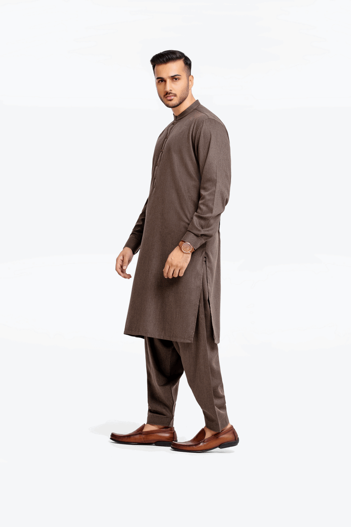 Men Kurta Shalwar EMTKS24-41031 - Salai - Edenrobe 