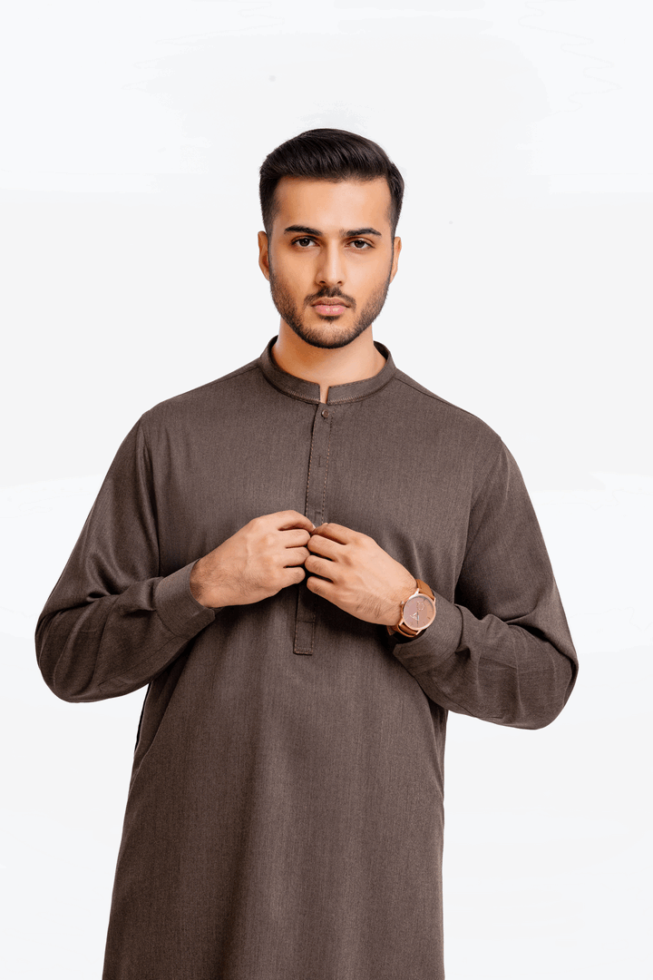 Men Kurta Shalwar EMTKS24-41031 - Salai - Edenrobe 