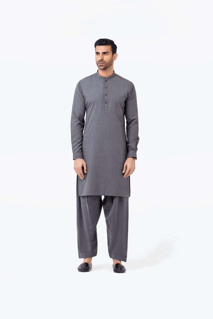 Men Kurta Shalwar EMTKS24-41037 - Salai - Edenrobe 