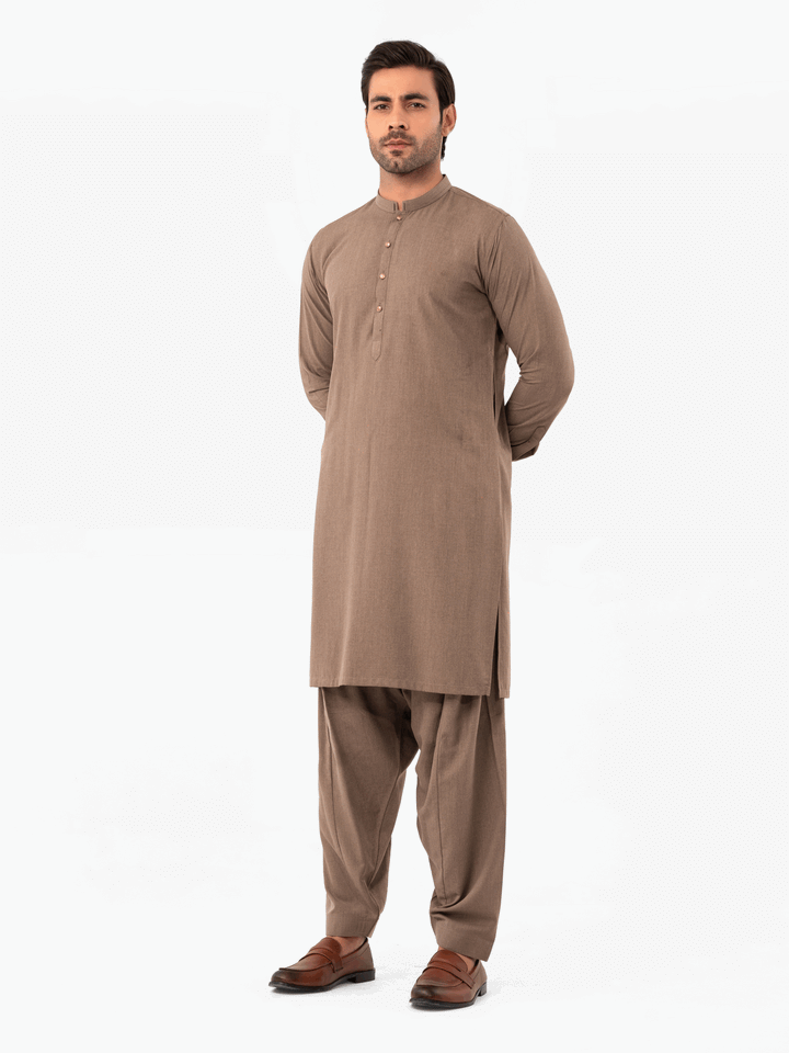 Men Kurta Shalwar EMTKS24-41052 - Salai - Edenrobe 