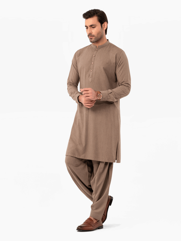 Men Kurta Shalwar EMTKS24-41052 - Salai - Edenrobe 