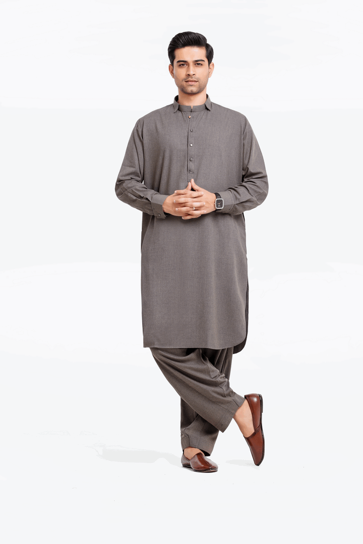 Men Kurta Shalwar EMTKS24-41055 - Salai - Edenrobe 