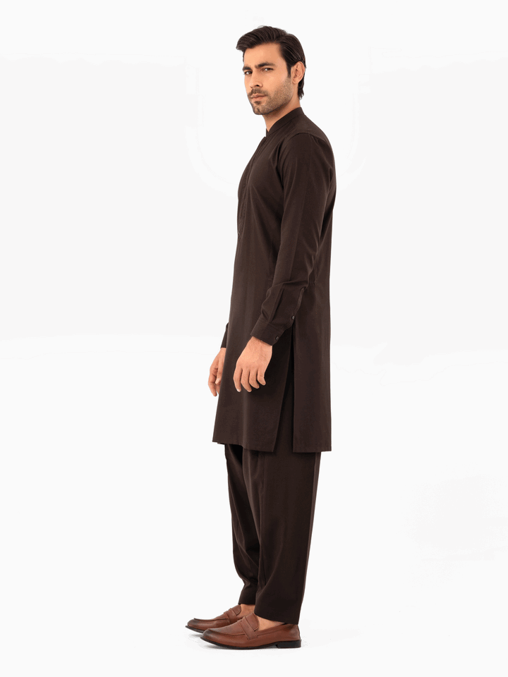 Men Kurta Shalwar EMTKS24W-41040 - Salai - Edenrobe 