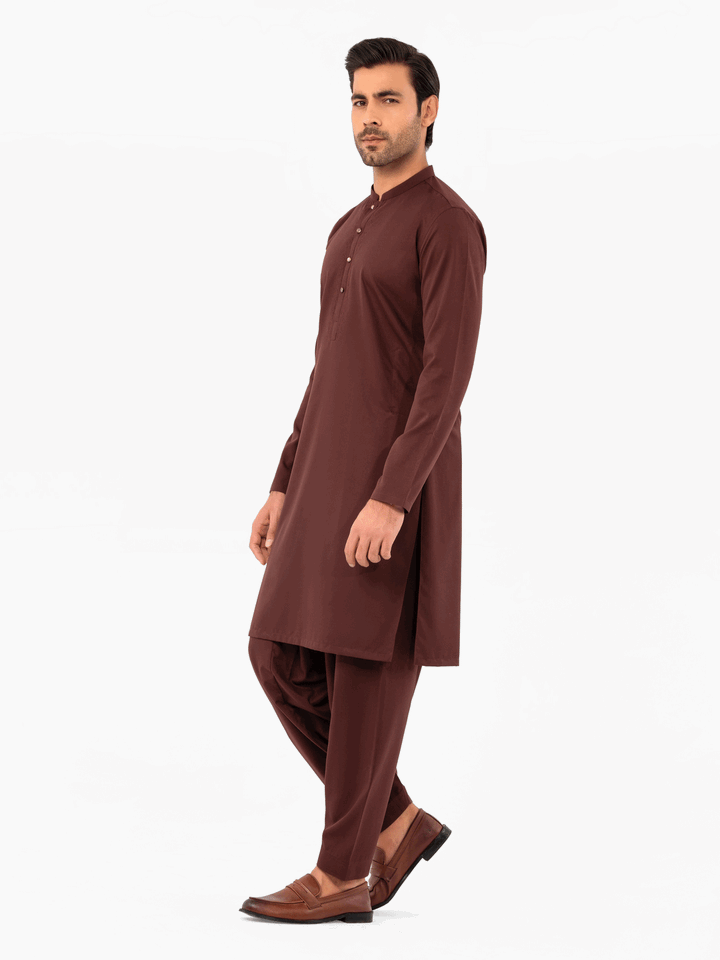 Men Kurta Shalwar EMTKS24W-41064 - Salai - Edenrobe 