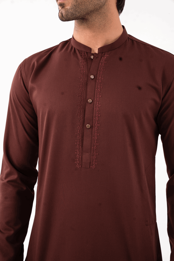 Men Kurta Shalwar EMTKS24W-41064 - Salai - Edenrobe 