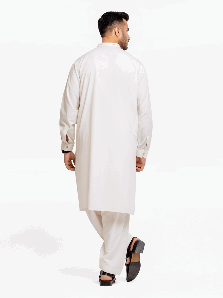 Men Kurta Shalwar Tailored EMTSW24-99364 - Salai - Edenrobe 