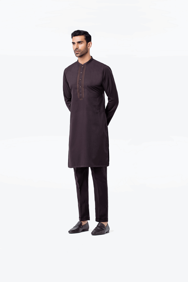 Men Kurta Pajama Tailored EMTSW24-99402 - Salai - Edenrobe 