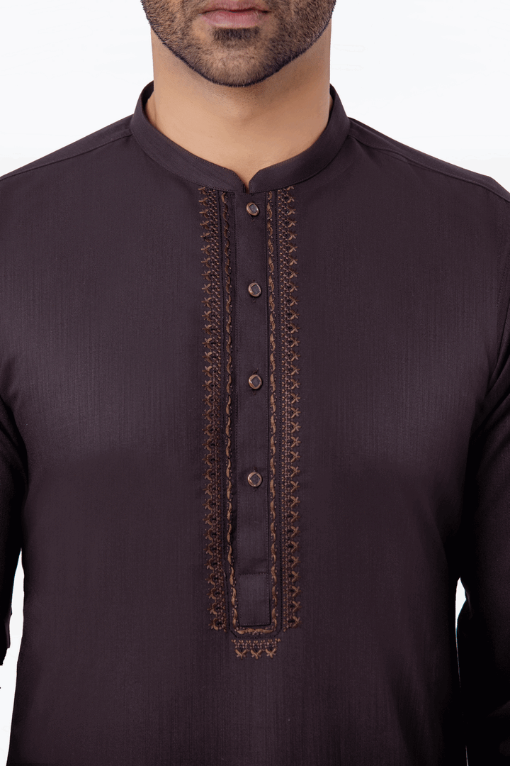 Men Kurta Pajama Tailored EMTSW24-99402 - Salai - Edenrobe 