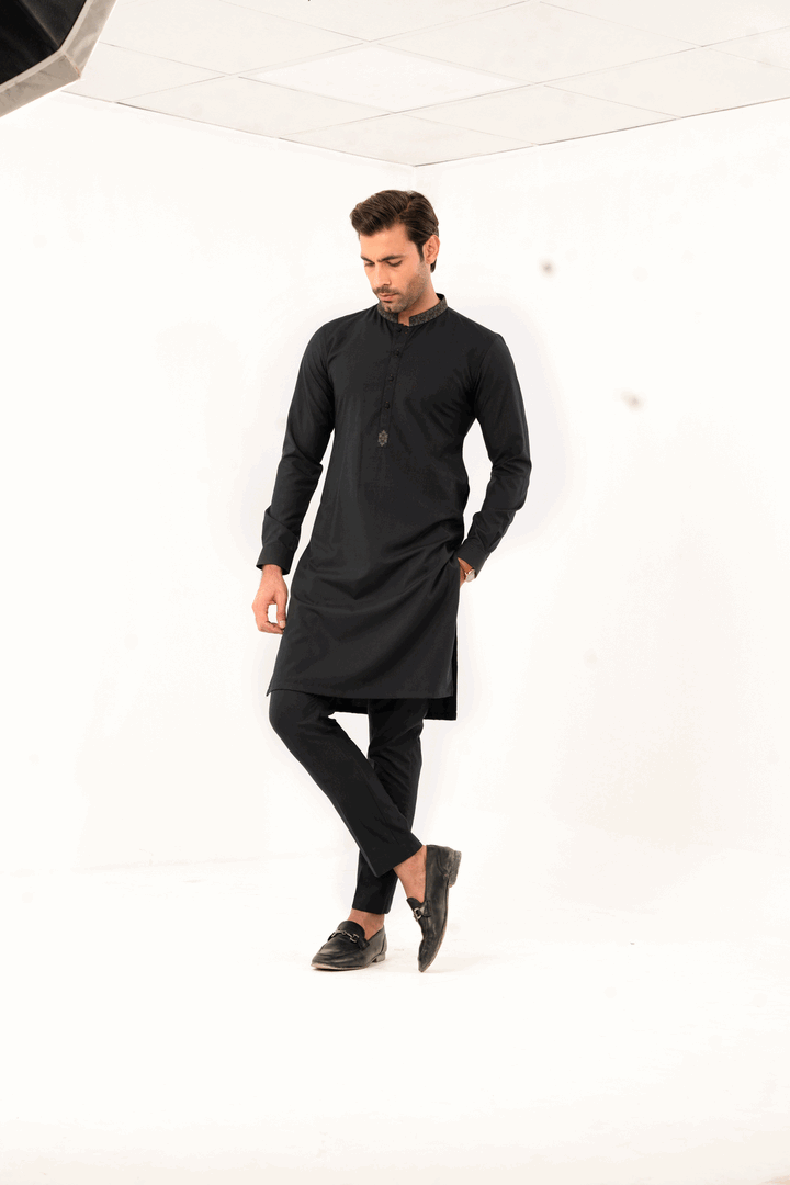 Men Kurta Pajama Tailored EMTSW24W-99392 - Salai - Edenrobe 