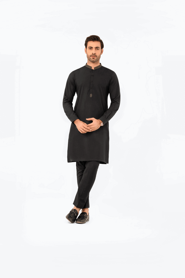 Men Kurta Pajama Tailored EMTSW24W-99392 - Salai - Edenrobe 