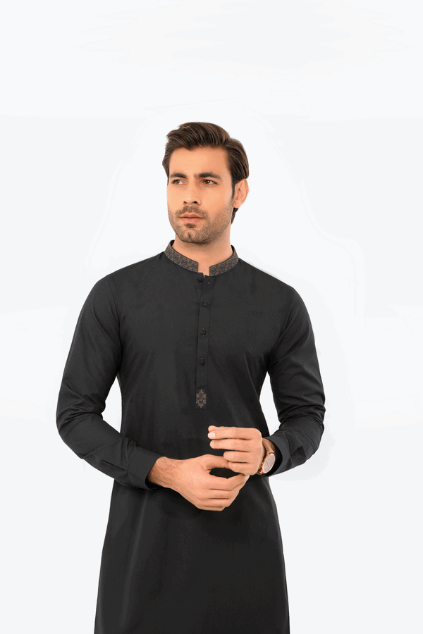 Men Kurta Pajama Tailored EMTSW24W-99392 - Salai - Edenrobe 