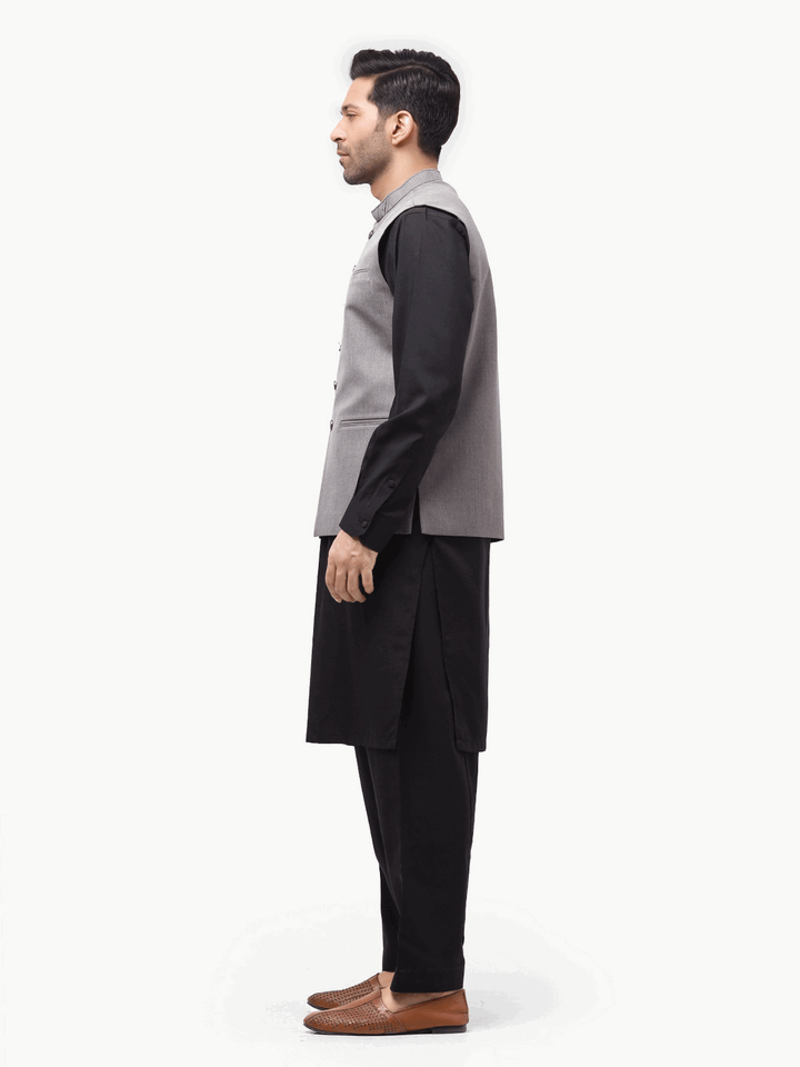 Men Waist Coat EMTWC24-35864 - Salai - Edenrobe 