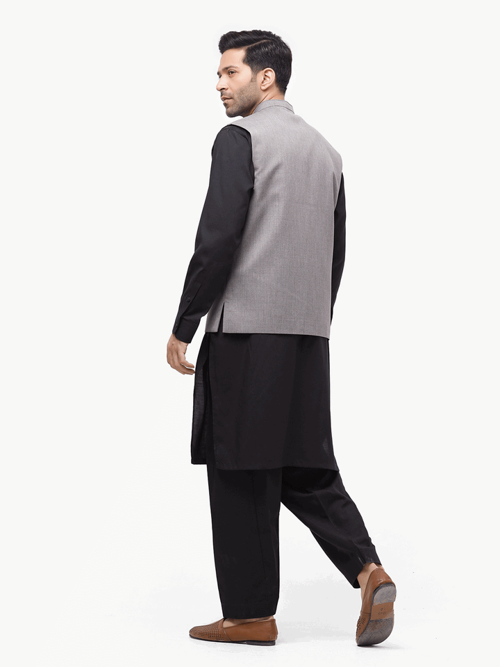 Men Waist Coat EMTWC24-35864 - Salai - Edenrobe 