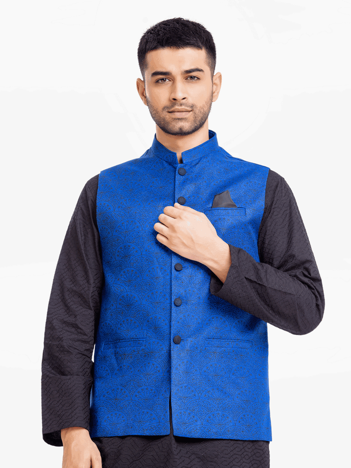 Men Waist Coat EMTWC24-35876 - Salai - Edenrobe 