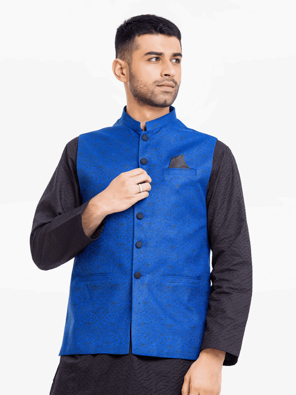 Men Waist Coat EMTWC24-35876 - Salai - Edenrobe 