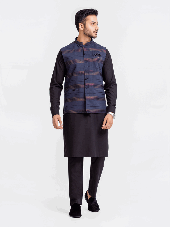 Men Waist Coat Ceremonial EMTWCC24-122 - Salai - Edenrobe 