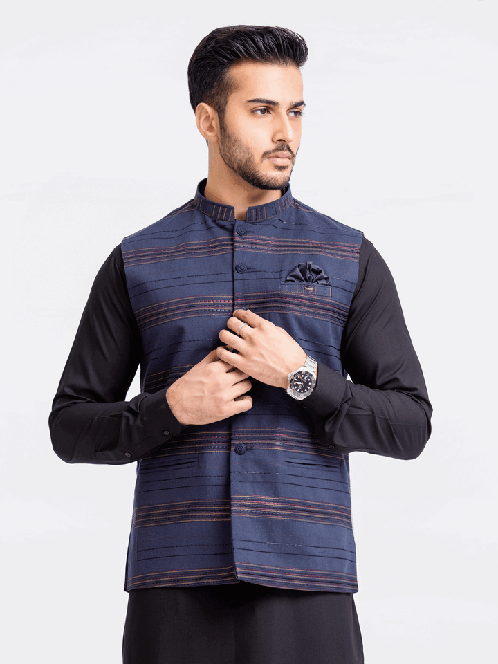 Men Waist Coat Ceremonial EMTWCC24-122 - Salai - Edenrobe 