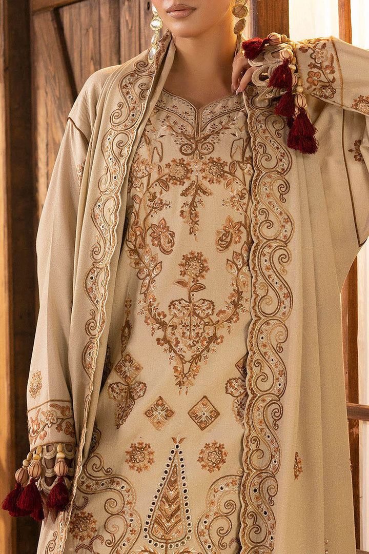 Gul Ahmed Stitched 3 Piece Karandi AY-52004 J(45) - Salai - Gul Ahmed RTW Winter 2025 