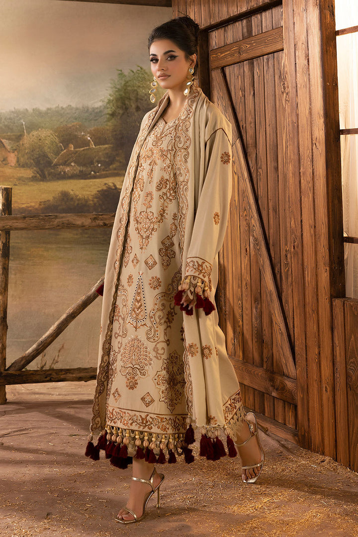 Gul Ahmed Stitched 3 Piece Karandi AY-52004 J(45) - Salai - Gul Ahmed RTW Winter 2025 