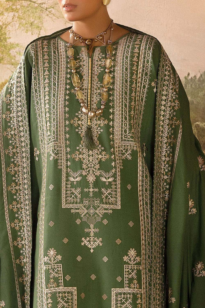 Gul Ahmed Stitched 3 Piece Karandi AY-52005 J(63) - Salai - Gul Ahmed RTW Winter 2025 