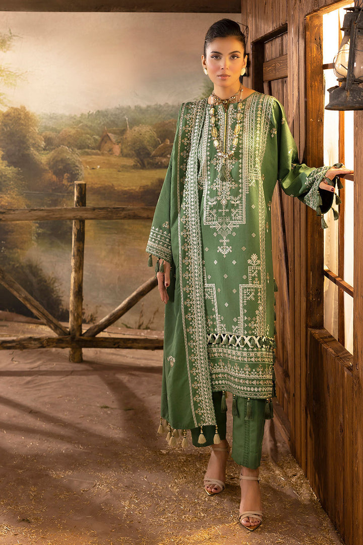 Gul Ahmed Stitched 3 Piece Karandi AY-52005 J(63) - Salai - Gul Ahmed RTW Winter 2025 