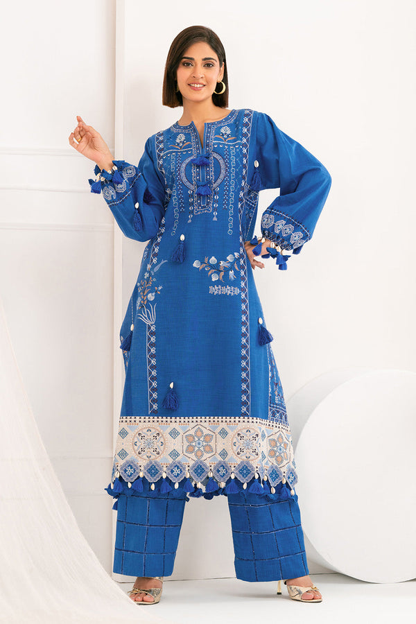 Gul Ahmed Stitched Khaddar 2 Piece TK#52007 J(28&29) - Salai - Gul Ahmed RTW Winter 2025 