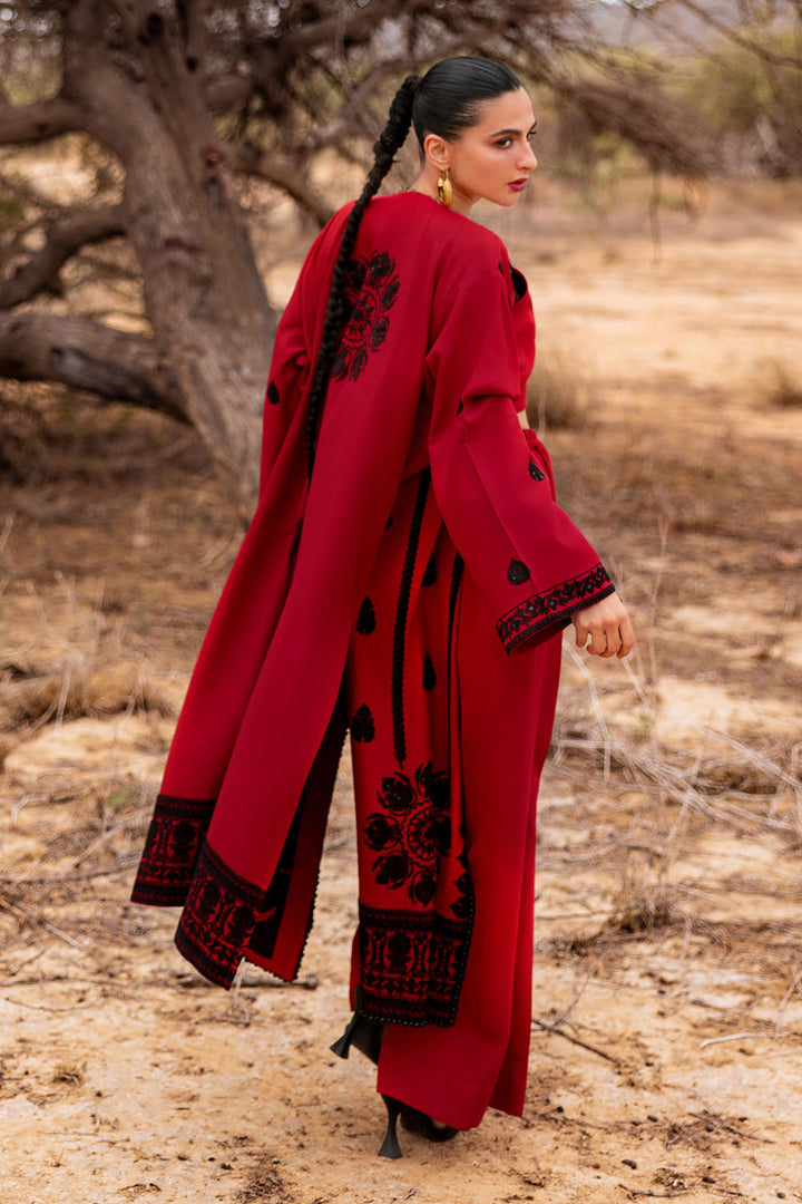 Gul Ahmed Stitched 3 Piece Pashmina AP-52005 J(65) - Salai - Gul Ahmed RTW Winter 2025 