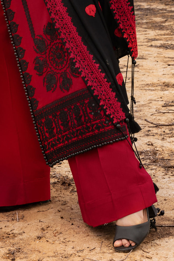 Gul Ahmed Stitched 3 Piece Pashmina AP-52005 J(65) - Salai - Gul Ahmed RTW Winter 2025 