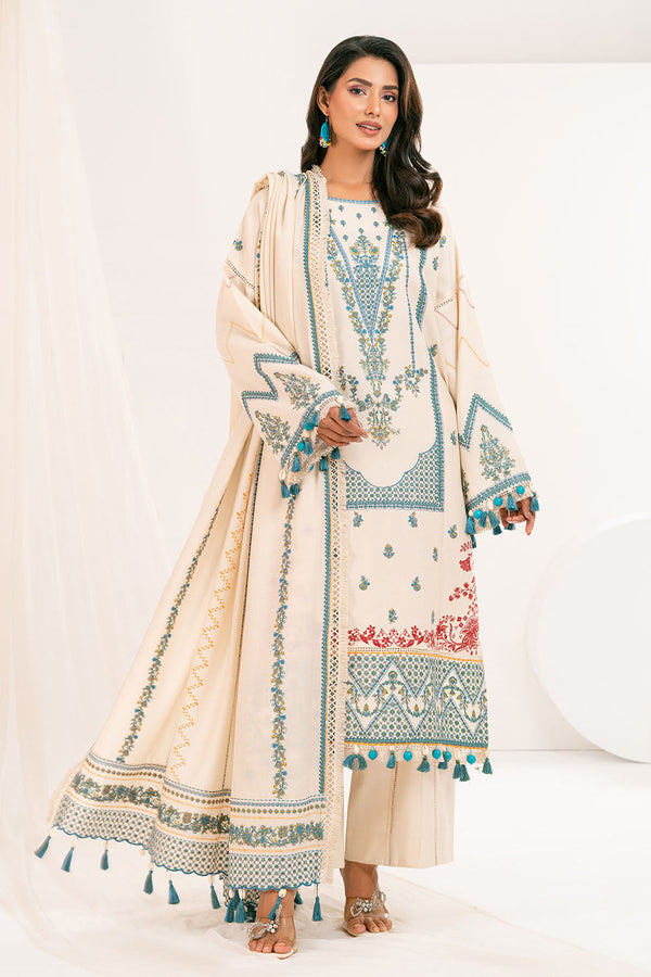 Gul Ahmed Stitched 3 Piece Pashmina AP-52006 J(65) - Salai - Gul Ahmed RTW Winter 2025 