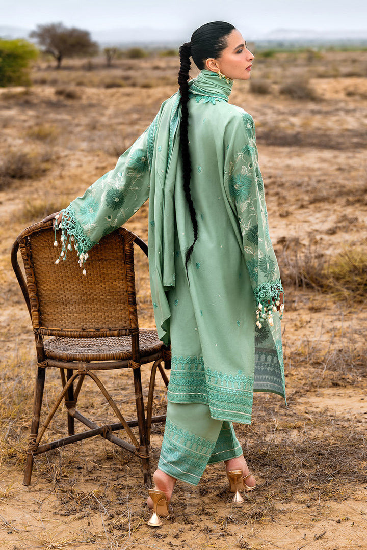 Gul Ahmed Stitched 3 Piece Pashmina AP-52009 J(57) - Salai - Gul Ahmed RTW Winter 2025 