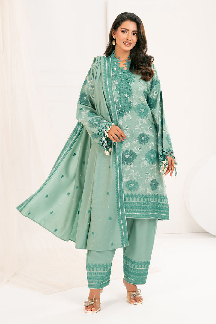 Gul Ahmed Stitched 3 Piece Pashmina AP-52009 J(57) - Salai - Gul Ahmed RTW Winter 2025 
