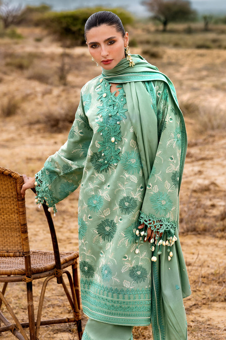 Gul Ahmed Stitched 3 Piece Pashmina AP-52009 J(57) - Salai - Gul Ahmed RTW Winter 2025 