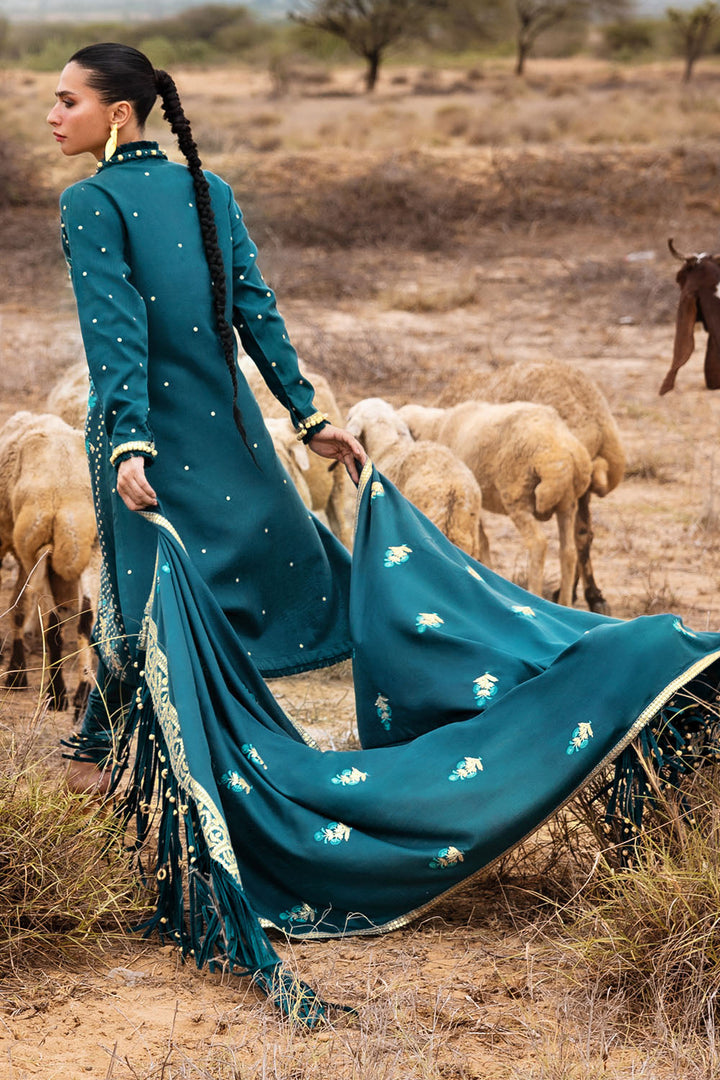 Gul Ahmed Stitched Pashmina 3 Piece AP#52010 J(37&38) - Salai - Gul Ahmed RTW Winter 2025 