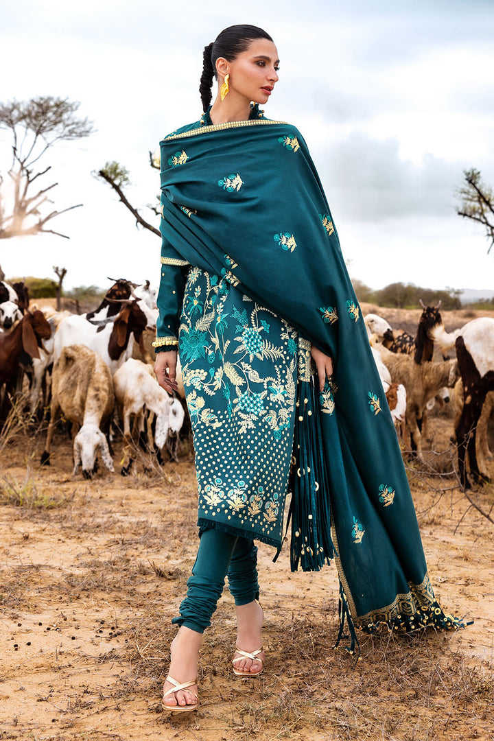 Gul Ahmed Stitched Pashmina 3 Piece AP#52010 J(37&38) - Salai - Gul Ahmed RTW Winter 2025 