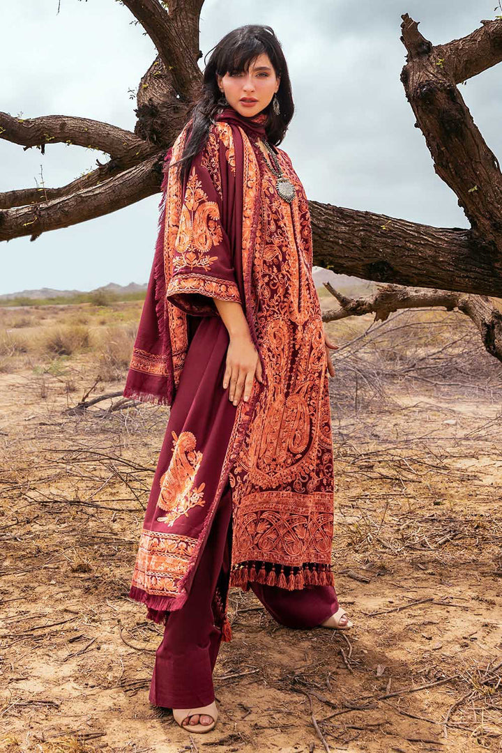 Gul Ahmed Stitched 3 Piece Pashmina AP-52011 J(61&62) - Salai - Gul Ahmed RTW Winter 2025 