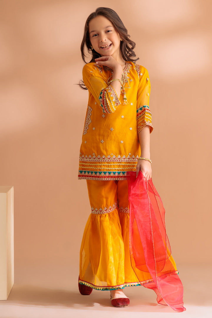 KIDS STITCHED SUIT BEF24-GSS233P151 - Salai - Bonanza Satrangi 