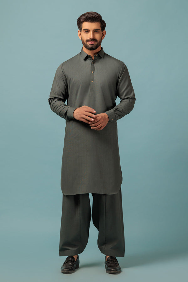 MEN KURTA SHALWAR N23 GSSW23-012 - Salai - Bonanza Satrangi 