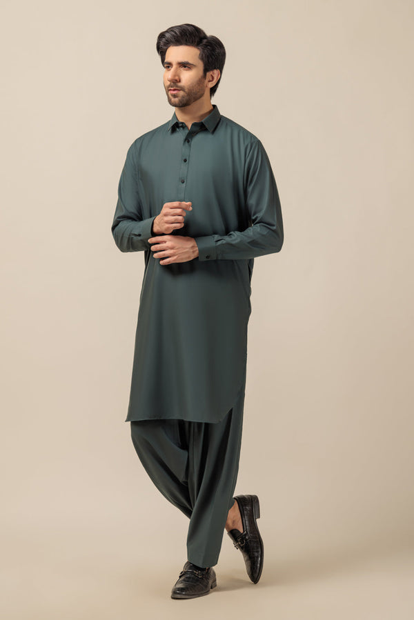 MEN KURTA SHALWAR N23 GSSW23-037 - Salai - Bonanza Satrangi 