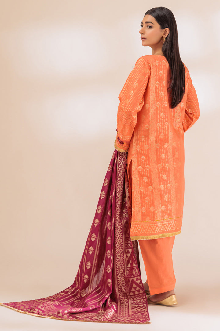 Bonanza Satrangi Stitched 3 Piece JAS233P28 US24 - Salai - Bonanza Satrangi 