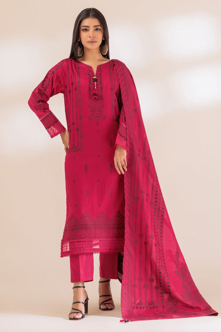 Bonanza Satrangi Stitched 3 Piece JRS233P20 US24 - Salai - Bonanza Satrangi 