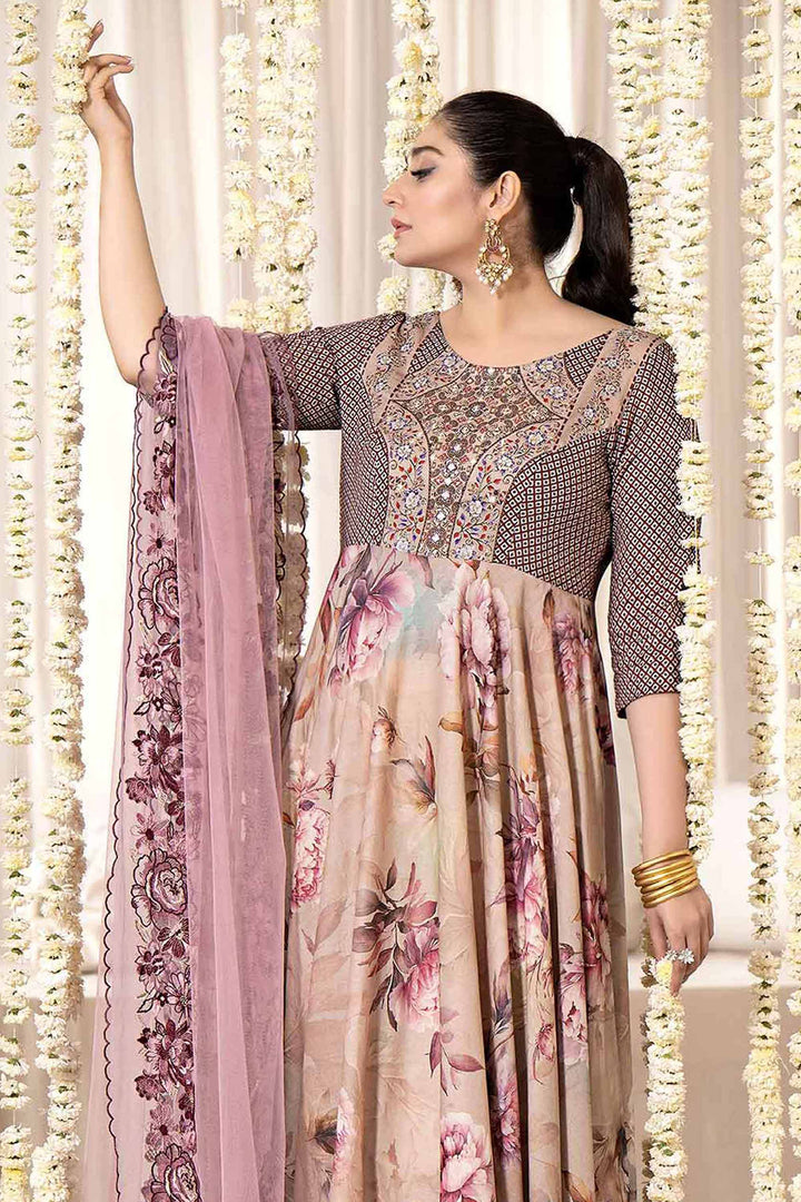 Nishat Stitched Luxury KFE24-02 - Salai - Nishat Linen 