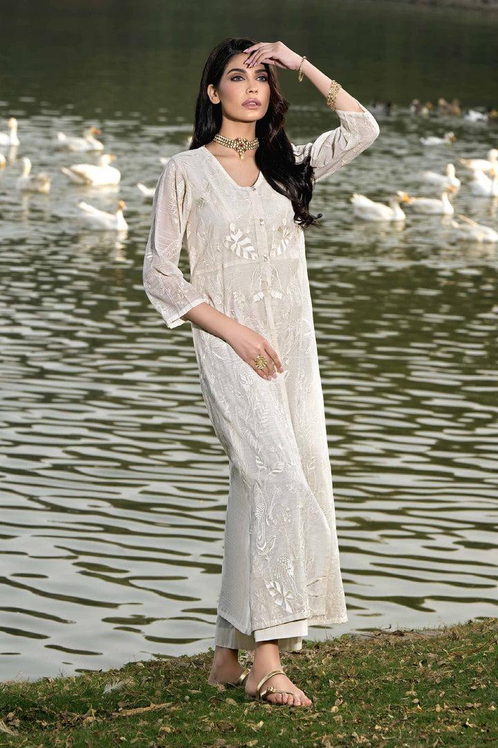 Nishat Stitched Luxury KFS24-08 - Salai - Nishat Linen 