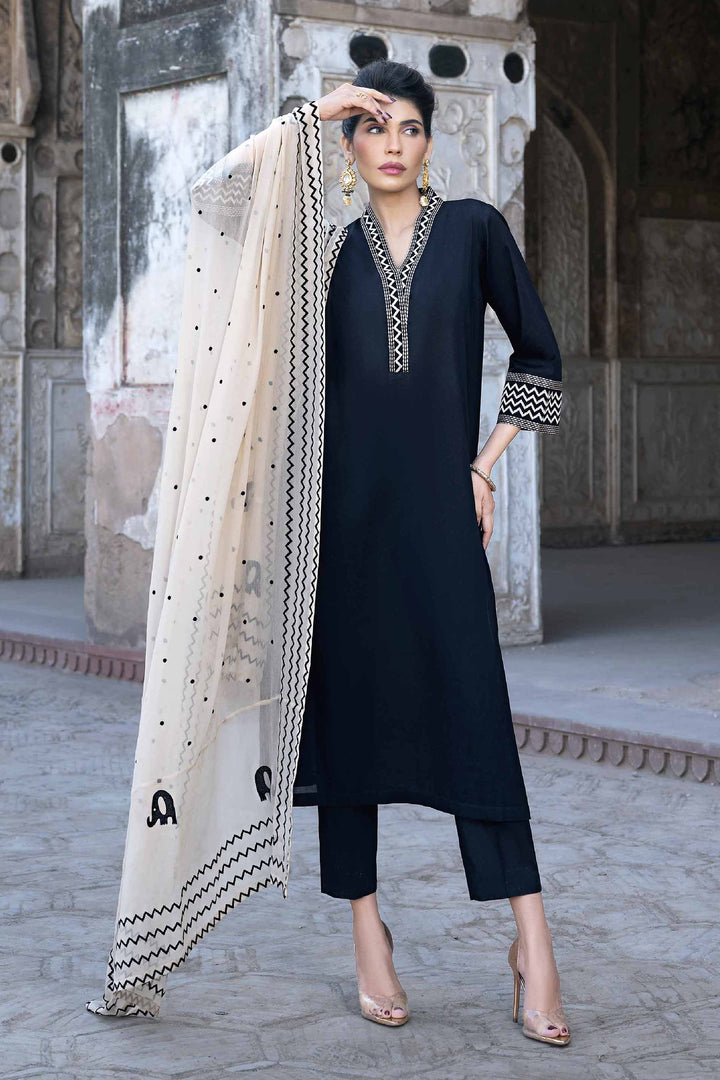 Nishat Stitched Luxury KFS24-21 - Salai - Nishat Linen 