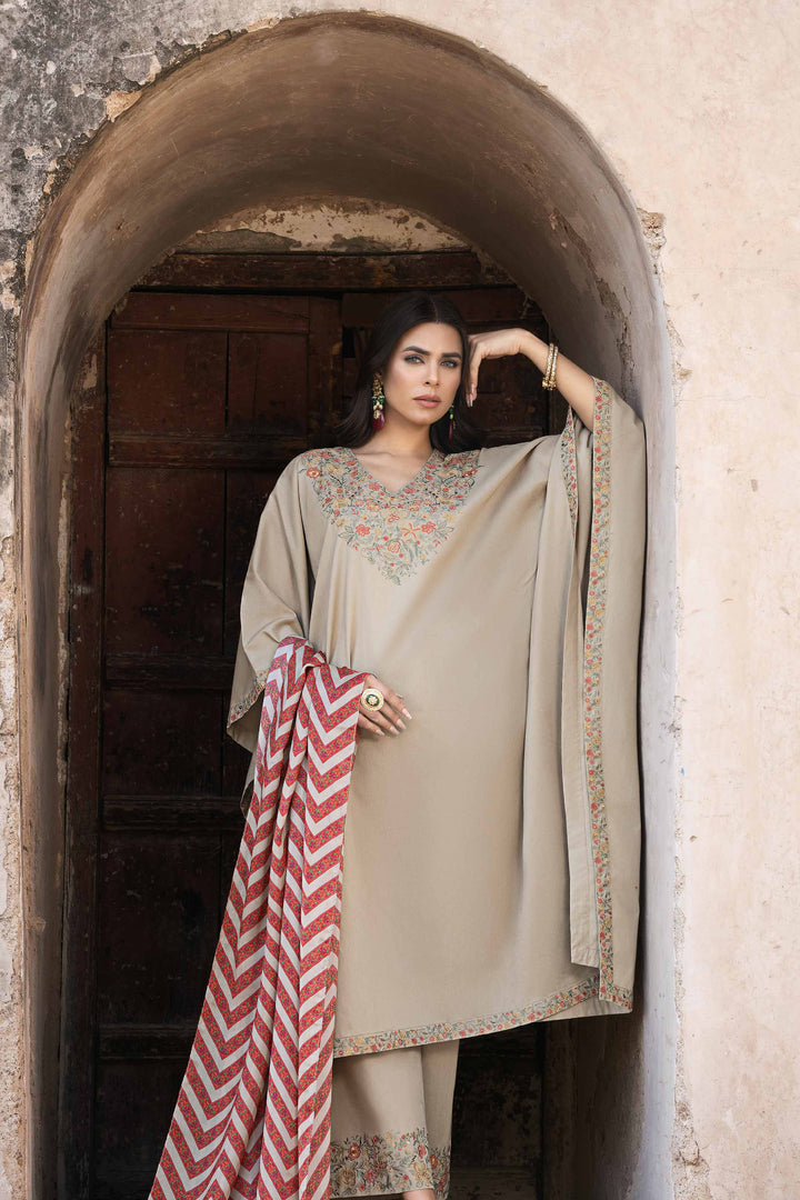 Nishat Stitched Luxury KFS24-28 - Salai - Nishat Linen 